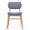 CAVINAS Dining Chairs Kitchen Chairs Set of 2 Modern Kitchen Island Chairs, Wooden Frame Chairs with Footrest for  Kitchen - 2 of 4