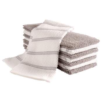Soft Tea Towels Terry Cotton Kitchen Dish Cloths Clean Microfibre Absorbent  Non-stick Cleaning Clothes Kitchen Tool