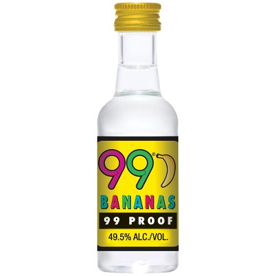 99 Bananas Liqueur - 50ml Plastic Bottle