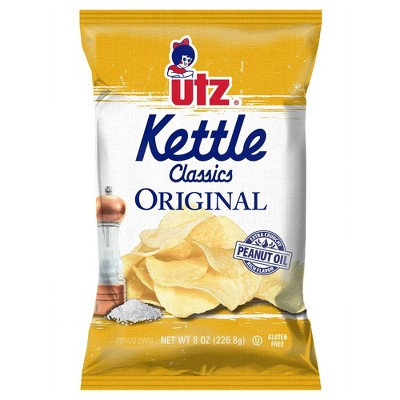 Utz Kettle Classics Original Kettle Cooked Potato Chips - 8oz