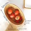 Aoibox Woven Bread Basket for Kitchen Counter, Handmade Wicker Serving Basket, Food Organizer & Display Storage for Spoon, Fork, Napkin, Fruits,Snacks - 4 of 4