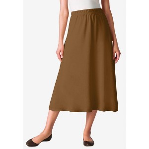 Woman Within Plus Size 7-Day Knit A-Line Skirt - 1 of 4