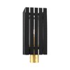 Livex Lighting Greenwich 1 - Light Post Light in  Black/Satin Brass - 2 of 4