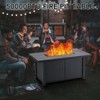 Outdoor Propane Fire Pit 52inch, 50000BTU Gas Fire Pit Table with Cover and Rain Cover, Rectangle Gas Firepit Table for Patio Deck Garden Backyard - 2 of 4
