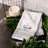 Pavilion Gift Company - Happy Place - Tea Towel Gift Set (2 - 19.75" x 27.5") - Kitchen Textiles - 2 of 4
