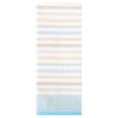 REGALWOVEN Striped Pattern Cotton Soft Absorbent Home Bathroom Decorative Face Hair Hand Towel 13" x 27"