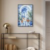 Art Remedy Blue and White Palms Tropical Bathroom Wall Art Framed - 2 of 4