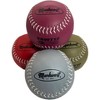 Markwort 12-Inch Softball Weighted Training Set – Set of 4 Balls (9 oz, 10 oz, 11 oz, 12 oz) – Leather Cover - 3 of 4