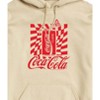 Men's - Coca-Cola - Warped Grid With Can Graphic Fleece Pullover Hoodie - 2 of 4