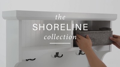 White Pinewood Corner Kitchen Pantry with Adjustable Shelving