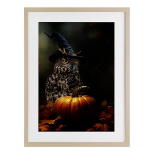 Stupell Industries Bewitching Gaze of Owl Framed Print Under Glass - 1 of 4