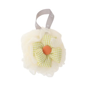 Unique Bargains Plaid Sunflower Bath Shower Loofah Sponge 1 Pc - 1 of 4