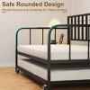SEVOBAL Beds, Twin Daybed with Trundle and Storage, Metal Sofa Bed Frame for Living Room and Guest Room, Black, 79.92"*20.07"*3.94" - 4 of 4