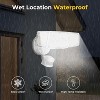 ZAFRO LED Flood Motion Sensor Outdoor Lights, 50W 5500LM 5000K Wet Location Waterproof,4 Lighting Modes, 4 Lighting Durations, White. - 3 of 4