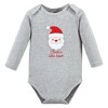 Hudson Baby Unisex Baby Cotton Long-Sleeve Bodysuits, Santa Reindeer - 3 of 4