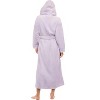 ADR Plush Fleece Robe for Women, Long Hooded Bathrobe with Hood, Plus Size - 2 of 4