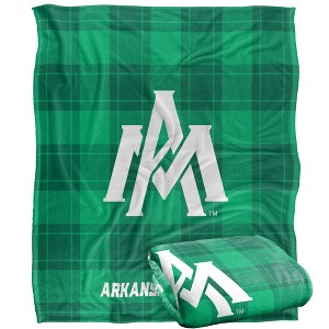 University Of Arkansas At Monticello Campus Plaid Spirit Silky Touch Super Soft Throw Blanket 50x60 - 1 of 4