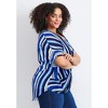 Avenue Women's Plus Size Knot Front Dolman Sleeve Blouse - 4 of 4