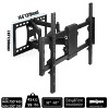 Artloge Swivel TV Wall Mount Bracket Corner Shelves with Full Motion Double Articulating Arm Fixed 30-85 Inch Monitor or TV VESA 100x100-700x400mm - 4 of 4