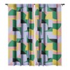 Ninola Design Bauhaus Shapes Spring 108" x 50" Single PanelRoom Darkening Window Curtain - Deny Designs - 3 of 4