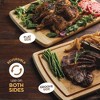 Large Cutting Boards for Kitchen - Bamboo Wood Cutting Board with Juice Groove - Charcuterie Boards & Chopping Butcher Block for Meat, Serving Tray - 3 of 4