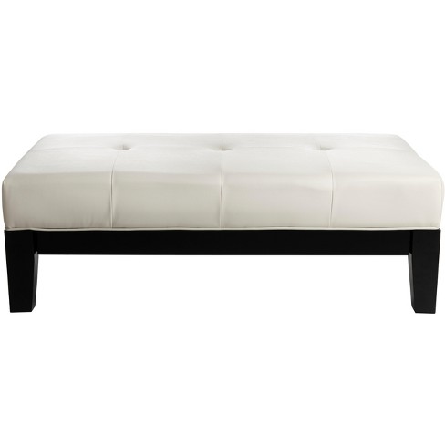 White deals cocktail ottoman