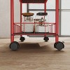 MaseiKar 6 Tier Storage Cart,Metal Kitchen Rolling Cart with Lockable Wheels & Baskets,10" Slim Storage Shelf for Kitchen,Bathroom,Laundry,Small Space - 4 of 4