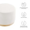 Modway Tilden 23" Round Ottoman – Velvet Upholstered Tufted Ottoman with Plush Cushion for Accent Seating - 3 of 4
