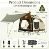 Erommy Rooftop Tent Hard Shell Truck Bed Tent for Camping, Waterproof SUV Tent with Air Mattress, All-Weather Car Tent for 2 Person - 2 of 4