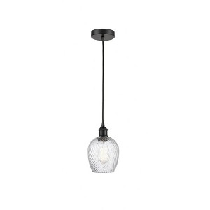 Salina - 1 Light Cord Hung Mini Pendant In Industrial Style-9.75 Inches Tall and 5 Inches Wide - 1 of 1