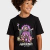 Boys' Minecraft Piglin Short Sleeve Graphic T-Shirt - Black - 2 of 4
