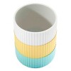 Izod Clubhouse Stripe Aqua Wastebasket - 2 of 3