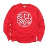 Simply Sage Market Women's Be Mine Circle Long Sleeve Garment Dyed Tee - 2 of 4
