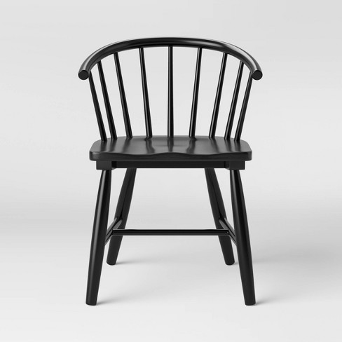 Windsor Wood Chair in Black 