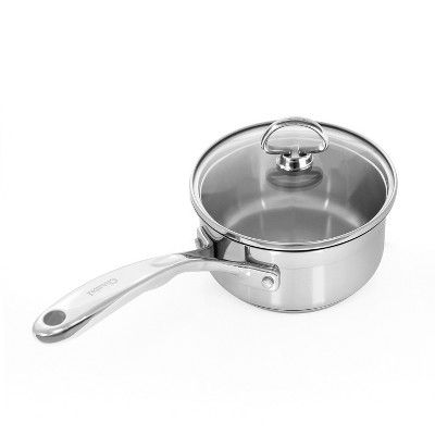 Chantal Induction 21 Steel 1 Quart Saucepan with Glass Lid