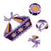 Unique Bargains Women's Cute Hollow Lace Up Knitted Crochet Headwrap 20.87"x3.15" Purple 1 Pc - 2 of 4