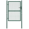 VidaXL Fence Gate Steel 39.4 inches x49.2 inches  Green - 3 of 4