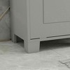 Resenkos Laundry Cabinet, Laundry Hamper Cabinet,Tilt-out Laundry Storage Cabinet with Tabletop and Compartment Hamper, Gray - 3 of 4