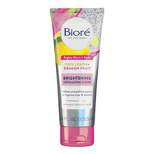 Biore Brightening Exfoliating Scrub, For All Skin Types, Unclog Pores Yuzu Lemon + Dragon Fruit - Scented - 3.5 fl oz
