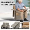 EAGLE PEAK Classic 360° Swivel Rocker Patio Chair with Thick Cushions, All-Weather Wicker Outdoor Lounge Glider - 4 of 4