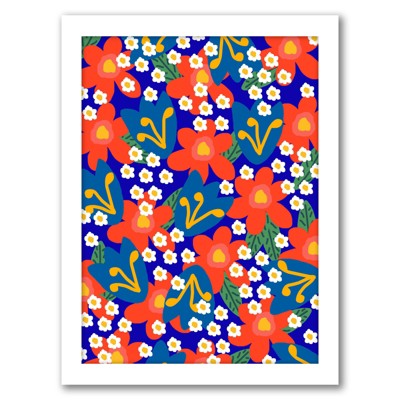 11 x 14 Floral Arrangement Framed Wall Canvas Gold/White - Threshold™  designed with Studio McGee
