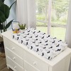 NoJo Nantucket Adventure Super Soft White and Blue Whale and Anchor Changing Pad Cover - 2 of 3