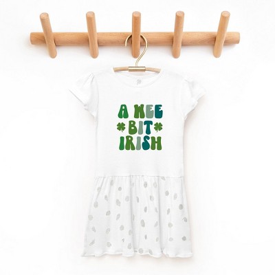 The Juniper Shop A Wee Bit Irish Toddler Graphic Dress