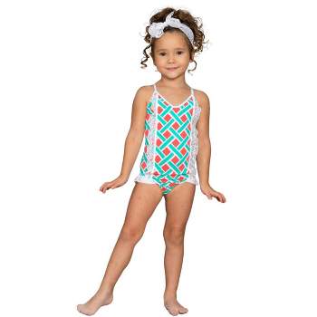 Girls' Gingham Check One Piece Swimsuit - Cat & Jack™ Green XS