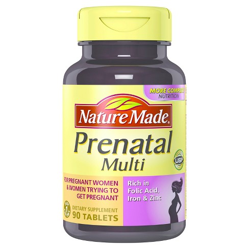 Nature Made Prenatal Multivitamin Dietary Supplement Tablets - 90ct ...