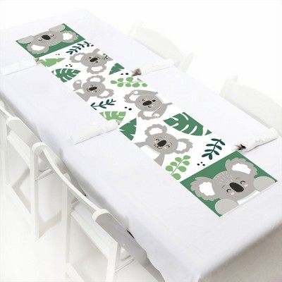 Big Dot of Happiness Koala Cutie - Petite Bear Birthday Party and Baby Shower Paper Table Runner - 12 x 60 inches