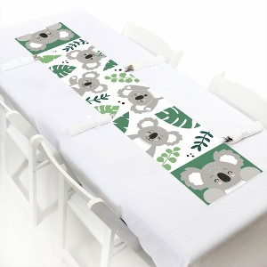Big Dot of Happiness Koala Cutie - Petite Bear Birthday Party and Baby Shower Paper Table Runner - 12 x 60 inches - 1 of 4