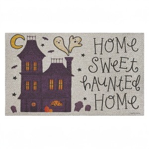 Stupell Industries Spooky Pals Sweet Haunted Home Printed Outdoor Imitation Sisal Door Mat, design by Lindley Wiesner - 1 of 4