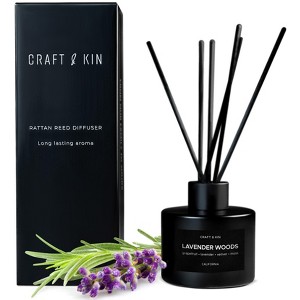 Craft & Kin Scented Oil Rattan Reed Diffuser Set - 1 of 4