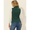 Allegra K Women's Zip-Up Sleeveless Turn Down Collar Cargo Utility Vest with Pockets - 4 of 4